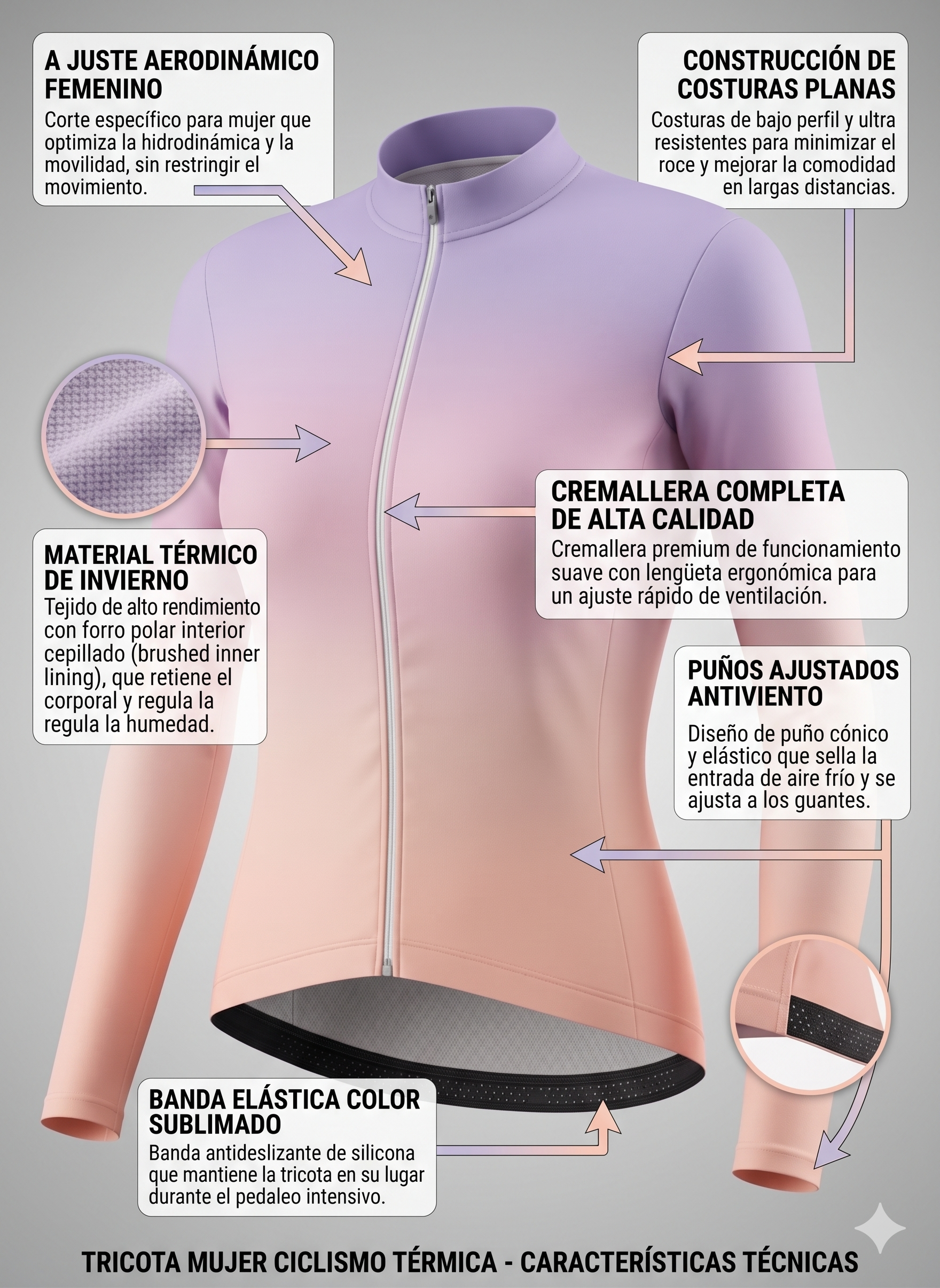 TRICOTA DAMA CICLISMO