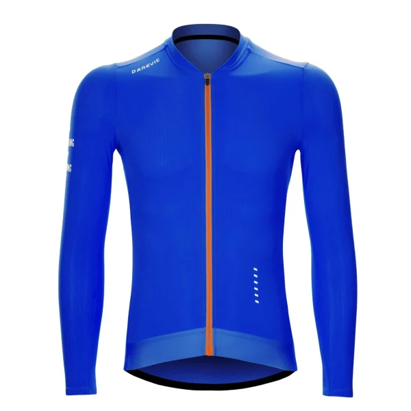 Maillot de Ciclismo Manga Larga Morado Aerodinámico (1)