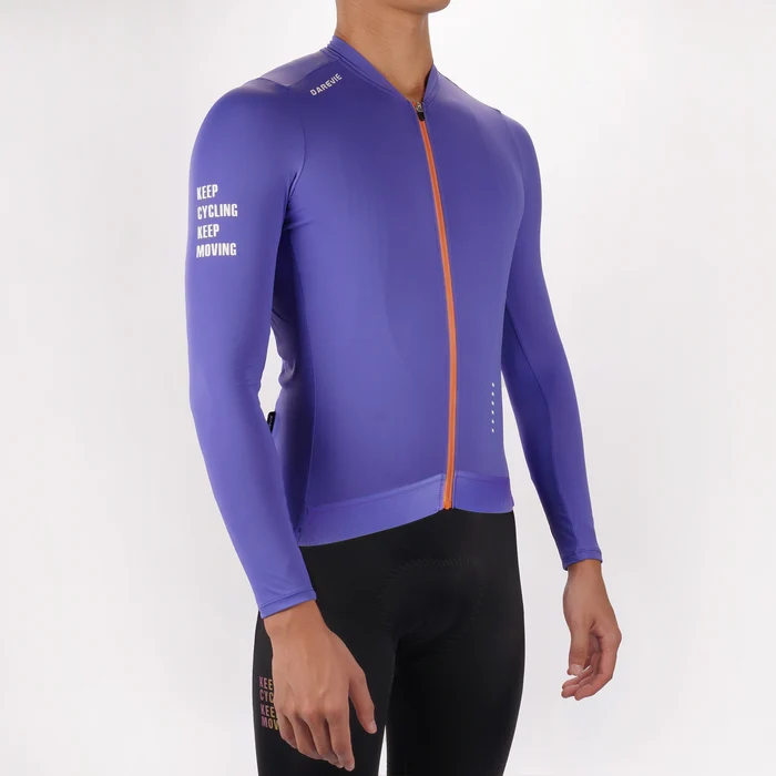 Maillot de Ciclismo Manga Larga Morado Aerodinámico Ropa de Ciclismo Chile – Sport Tools (5)